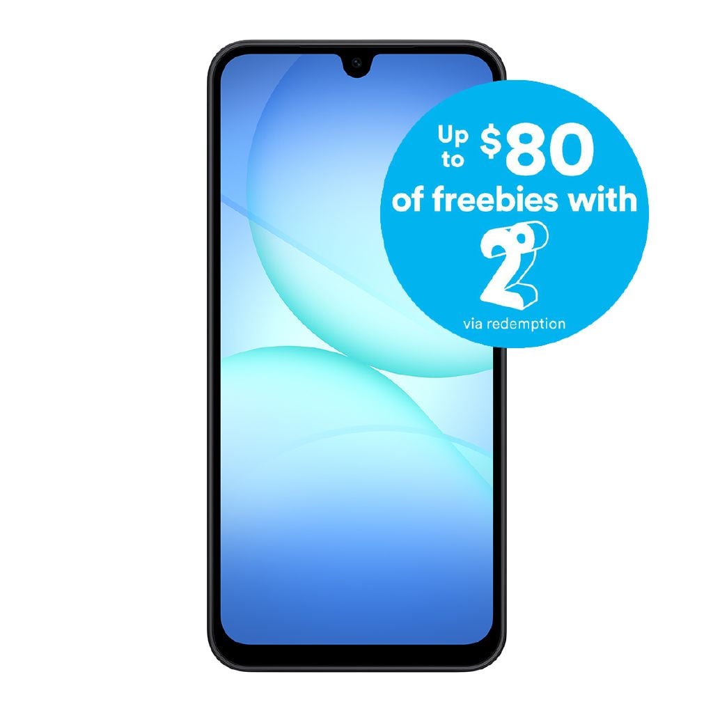 Samsung Galaxy A17 5G 128GB with 2degrees Sim Bundle Black