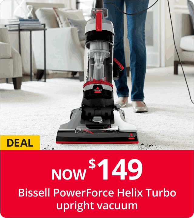$149 Bissell PowerForce Helix Turbo upright vacuum