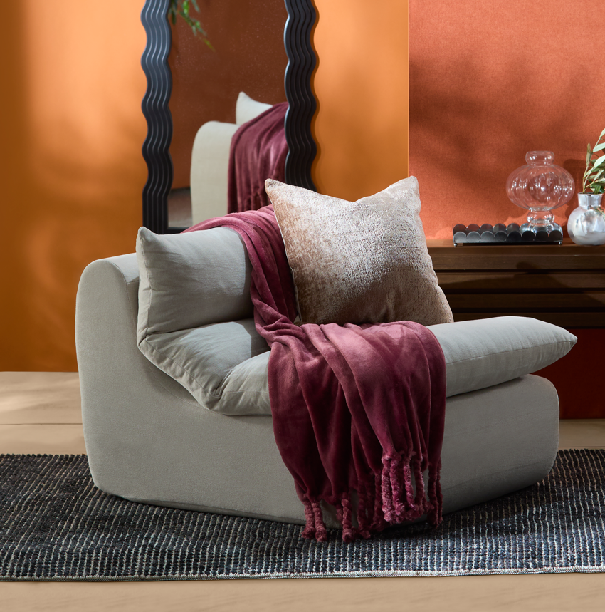 Living & Co Belle Slouch Chair Cream