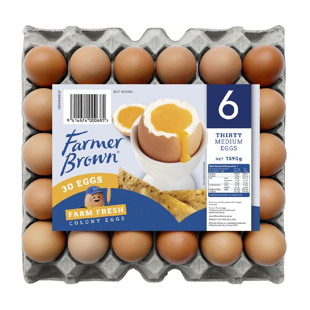 Farmer Brown Colony Grade 6 Eggs 30 Pack