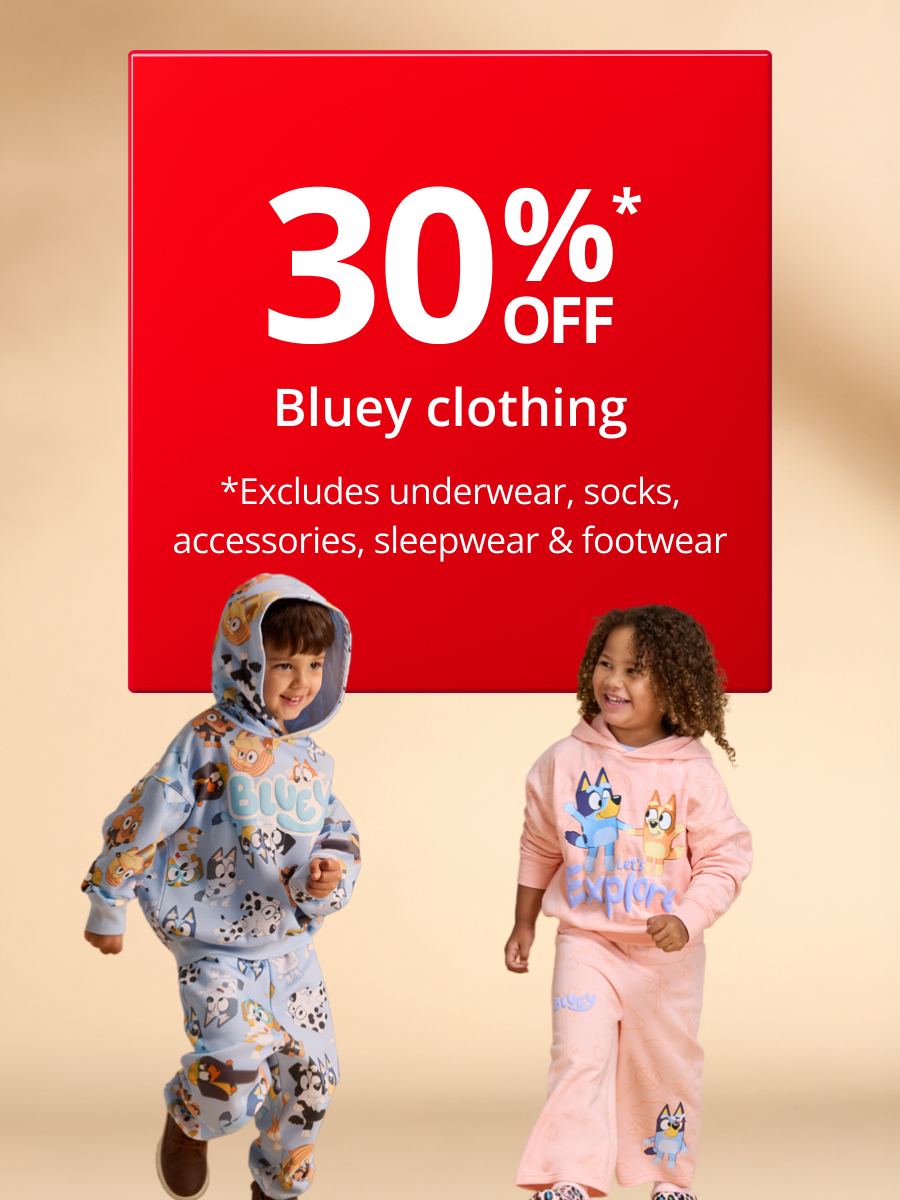 30% Off Bluey Clothing 