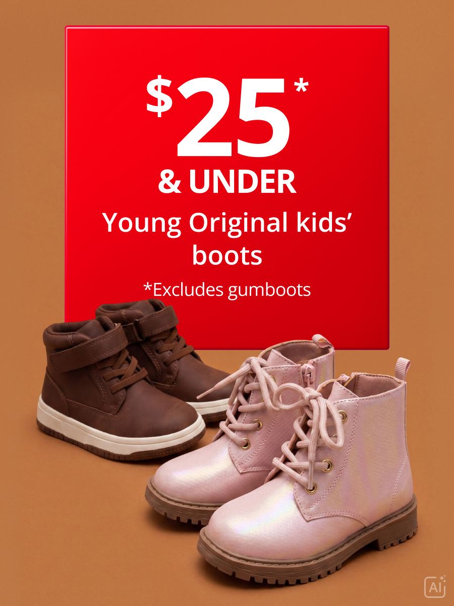 $25 & Undsr Young Original Kids' Boots 
