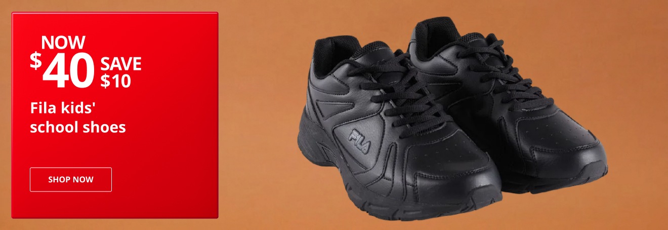Fila Kids' School Shoes Now $40 