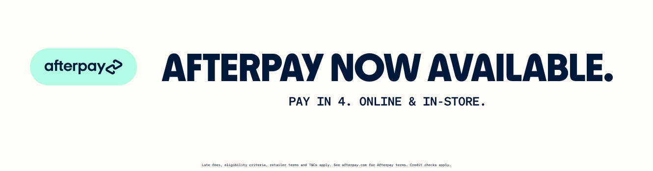 Afterpay Now Available 