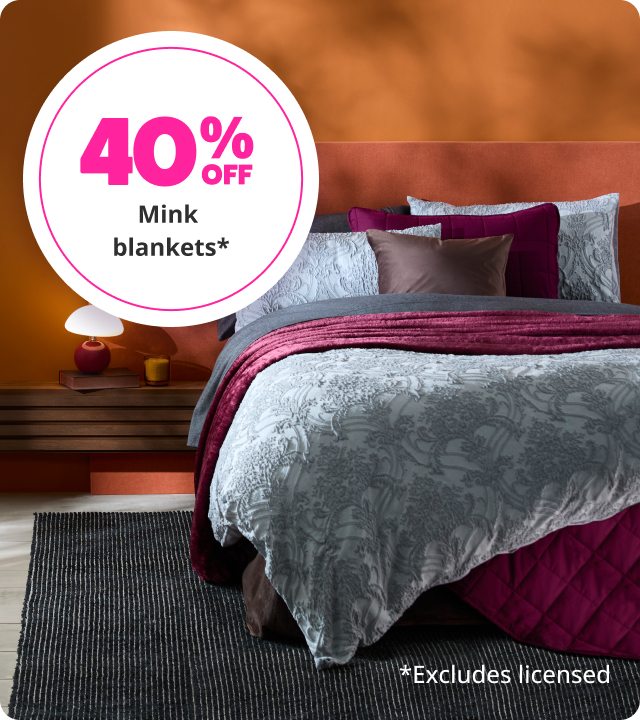 40% Off Mink Blankets 