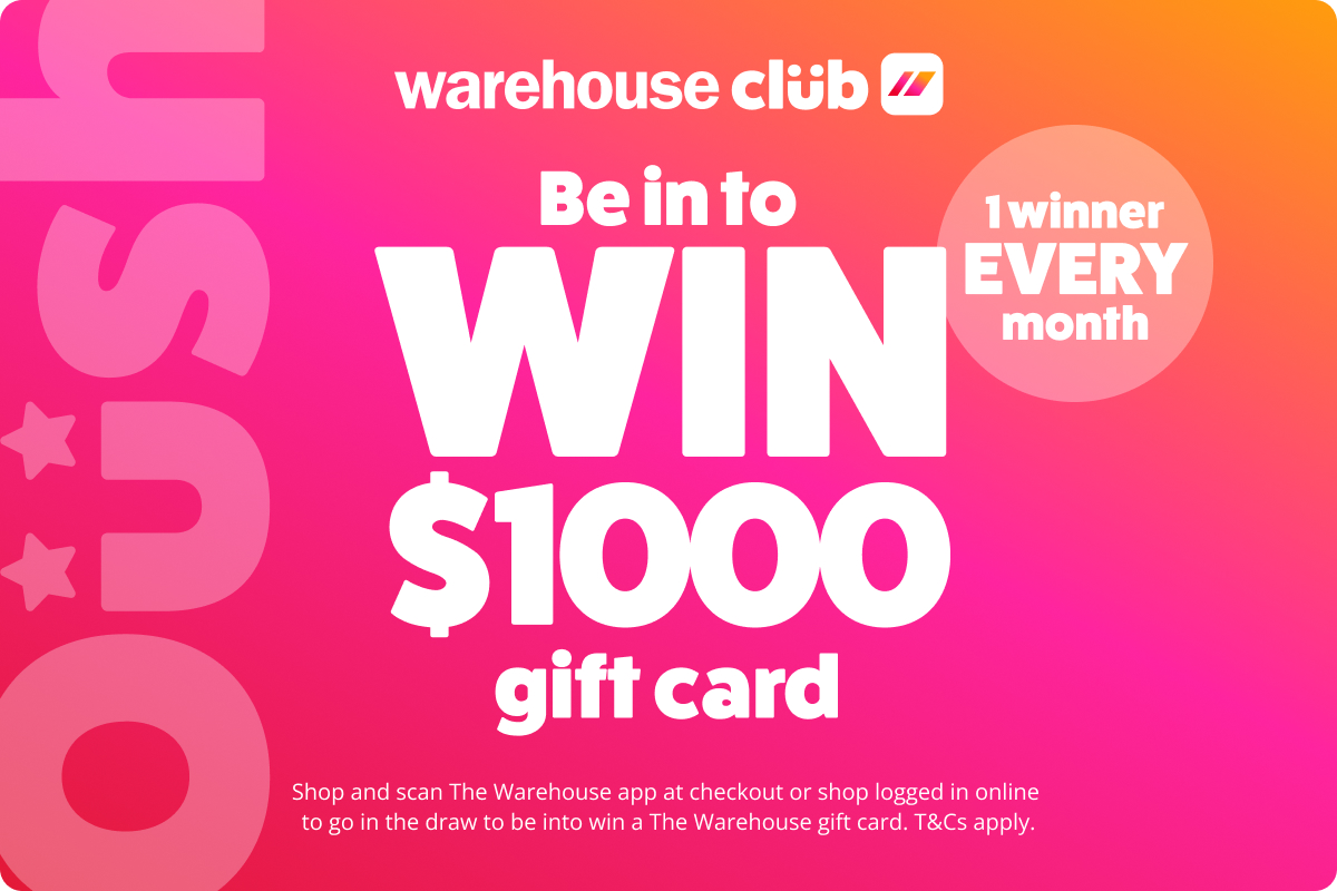 Warehouse Club - Be in to win $1000 Gift Card Monthly 