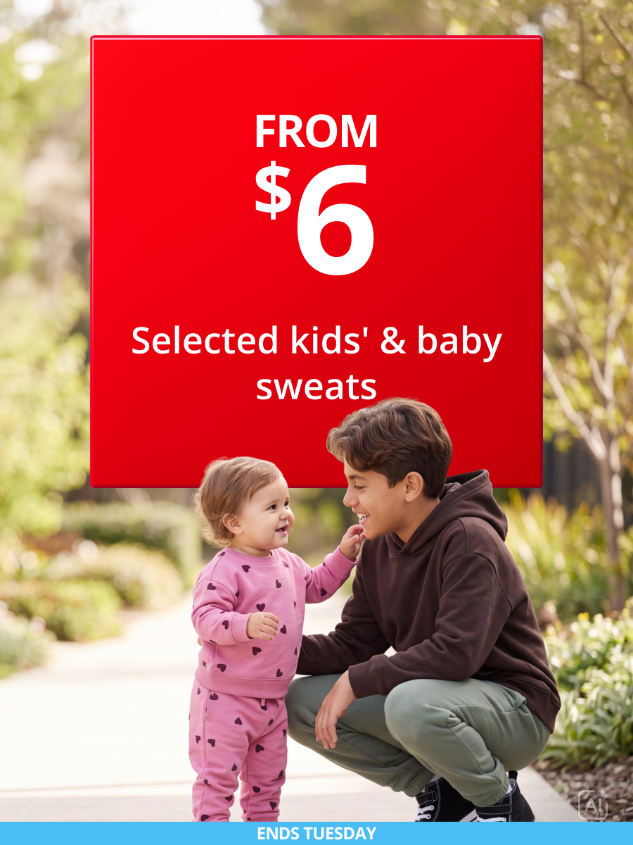 Selected Kids & Baby Sweats from $6