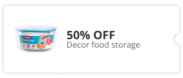 50% off Decor food storage