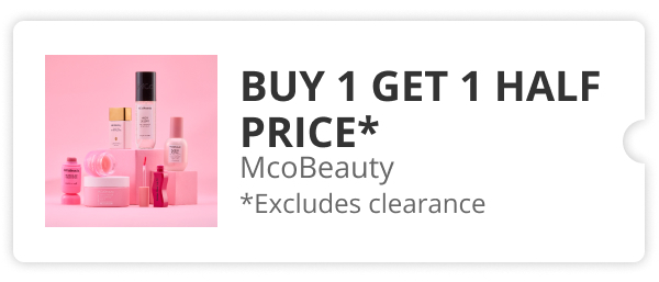 Buy 1 Get 1 Half Price McoBeauty