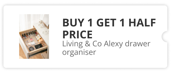 Buy 1 Get 1 Half Price Living & Co Alexy Drawer Organiser