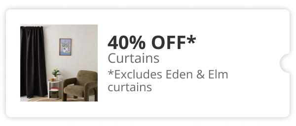 40% off Curtains