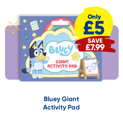 Bluey Giant Activity Pad only £5 save £7.99