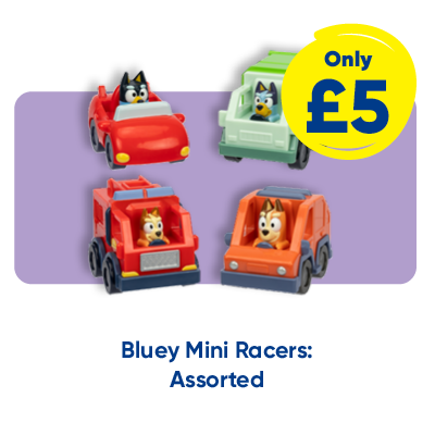 Bluey Mini Racers: Assorted only £5