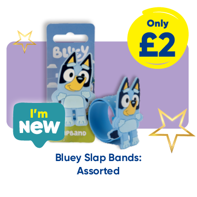 Bluey Slap Bands: Assorted Only £2