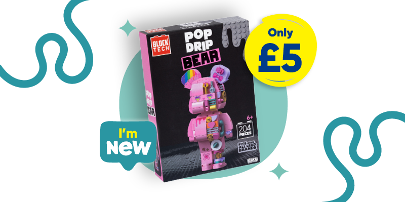 Block Tech Pop Drip Bear: Assorted Only £5 I'm New
