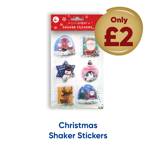 Christmas Shaker Stickers only £2
