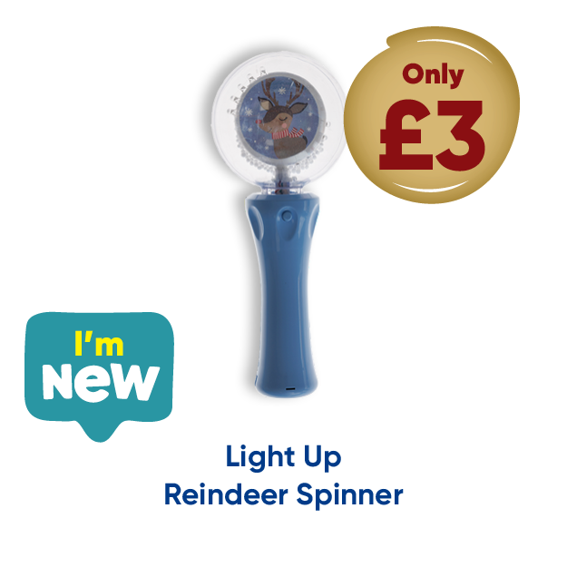  Light Up Reindeer Spinner only £3
