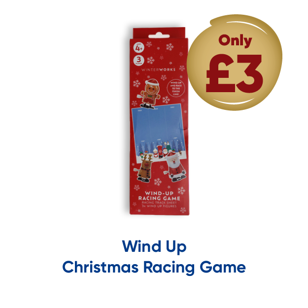 Wind Up Christmas Racing Game only £3