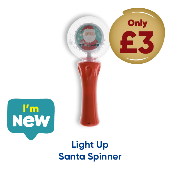 Light Up Santa Spinner only £3