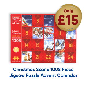 Christmas Scene 1008 Piece Jigsaw Puzzle Advent Calendar only £15