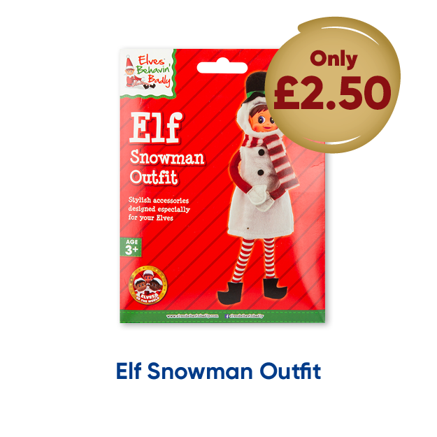 Elf Snowman Outfit only £2.50