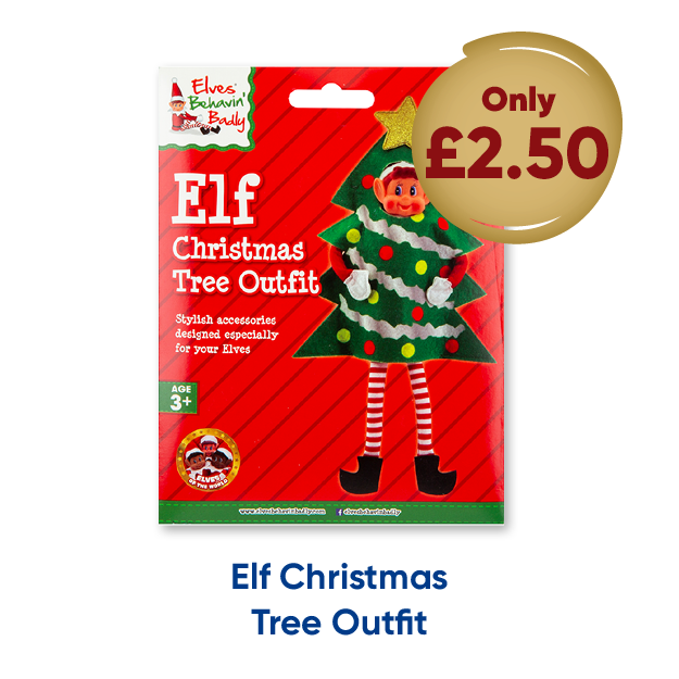 Elf Christmas Tree Outfit only £2.50