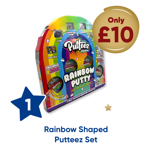 1. Rainbow Shaped Putteez Set only £10