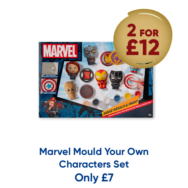 Marvel Mould Your Own Characters Set only £7 2 for £12