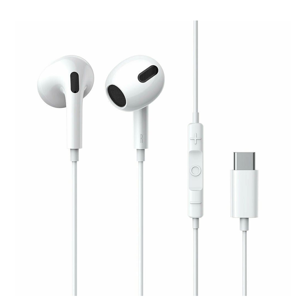 Image of Ακουστικά Baseus Encok C17 earbuds Handsfree με USB-C (NGCR010002) λευκό
