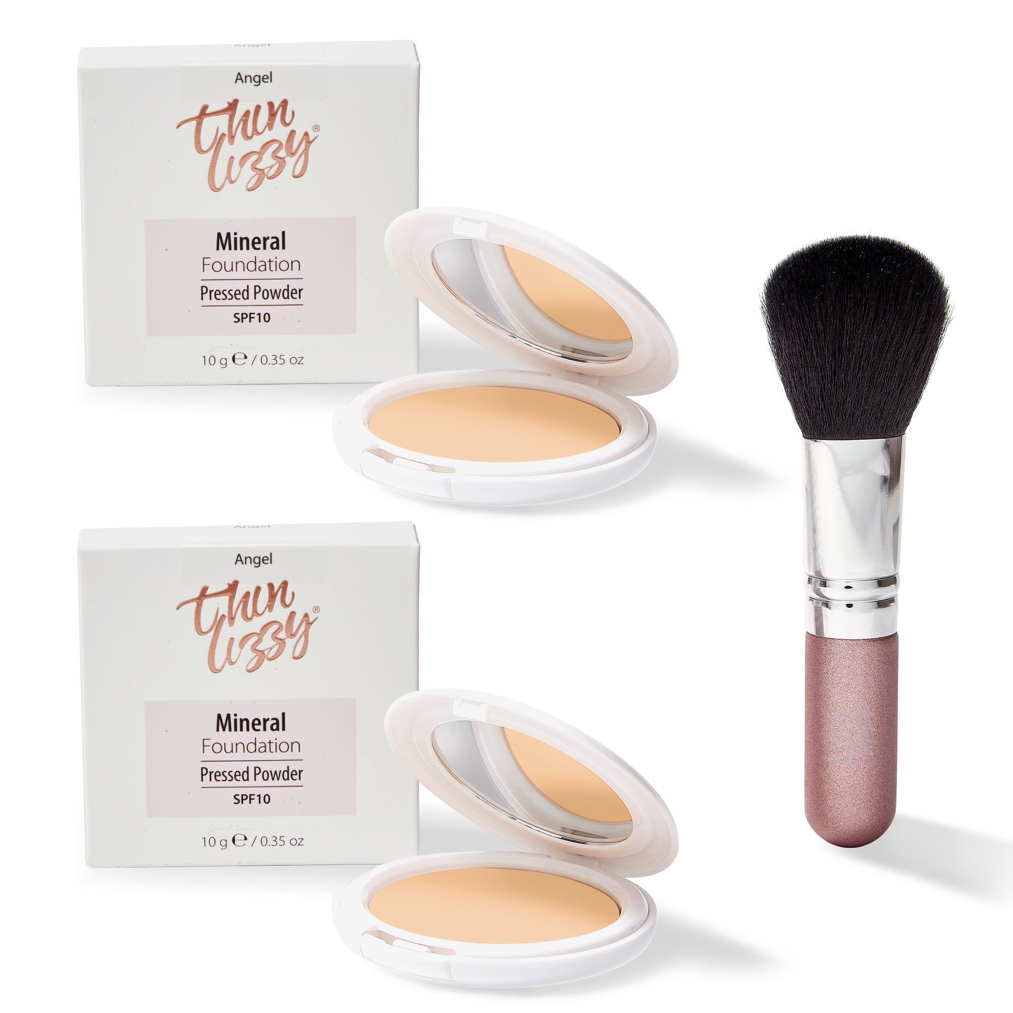 Image of Pressed Mineral Makeup Foundation - Buy One Get One Free! + Free Flawless Fibre Brush