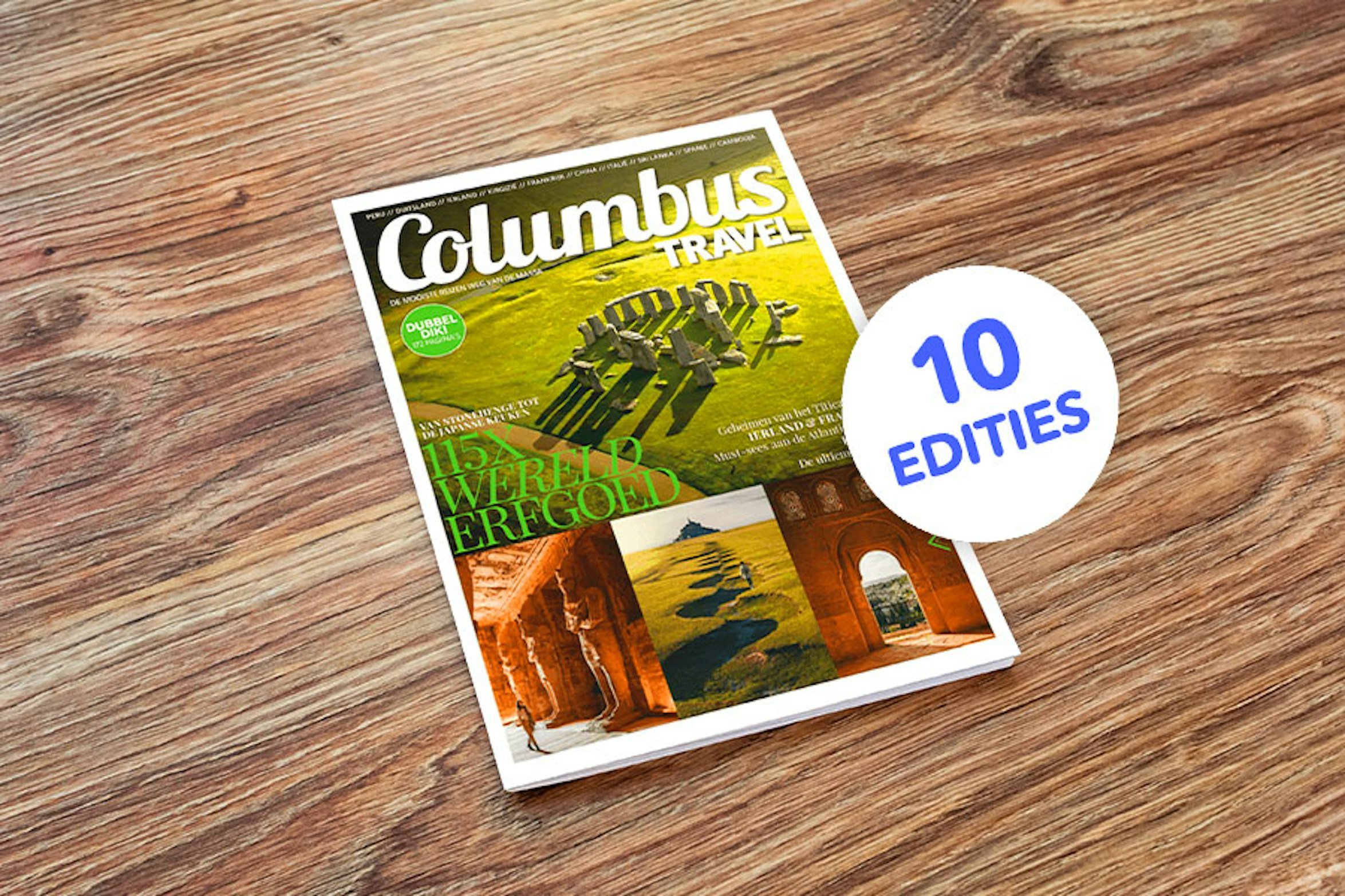 Jaarabonnement op Columbus Travel (10 edities)