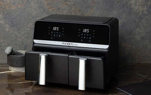 Dubbele airfryer van Nexxt met touchscreen (9 L)