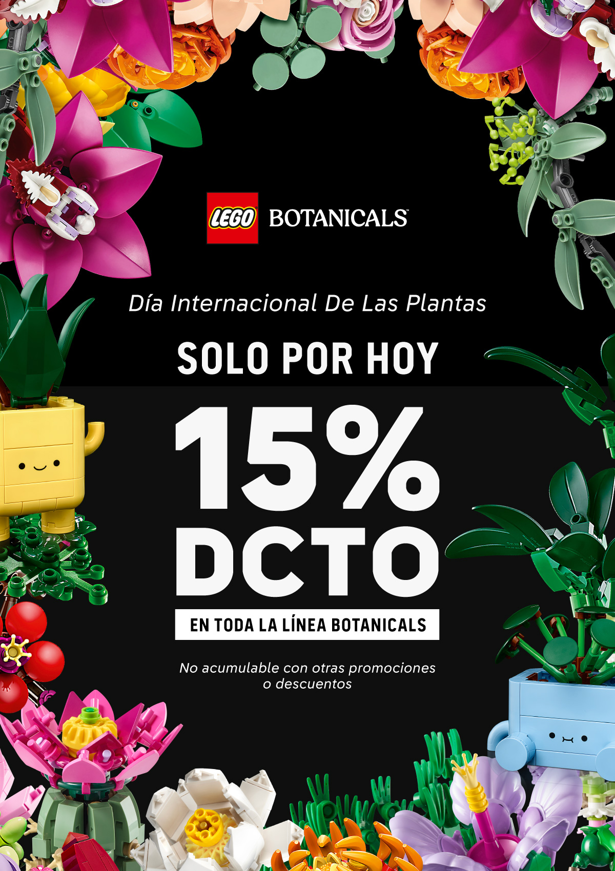 Descuento 15% LEGO Botanicals