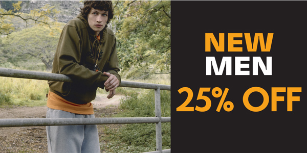 25% הנחה על הקולקציה החדשה באתר |  גברים