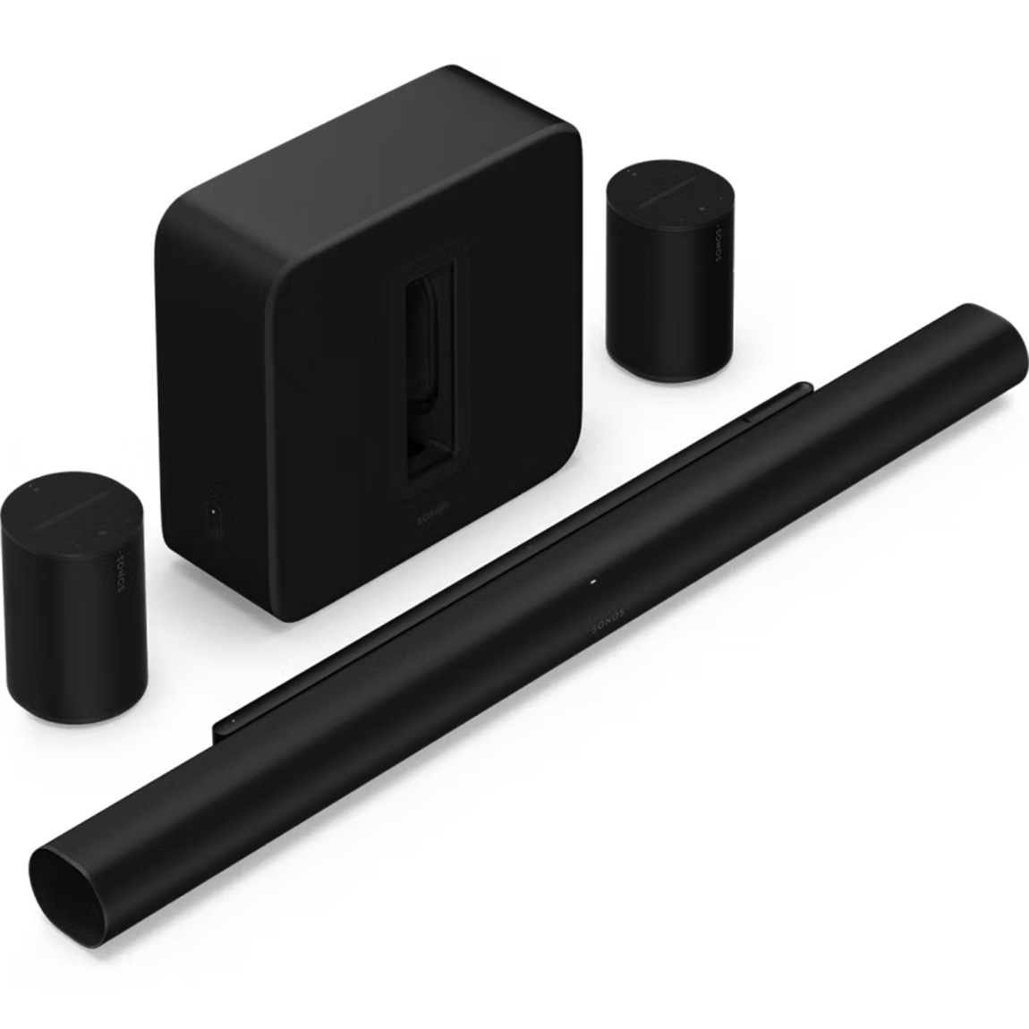 Image of Sonos Premium Thuisbioscoopset - Arc Ultra + Sub 4 + Era 100 - 2 Pack - Zwart
