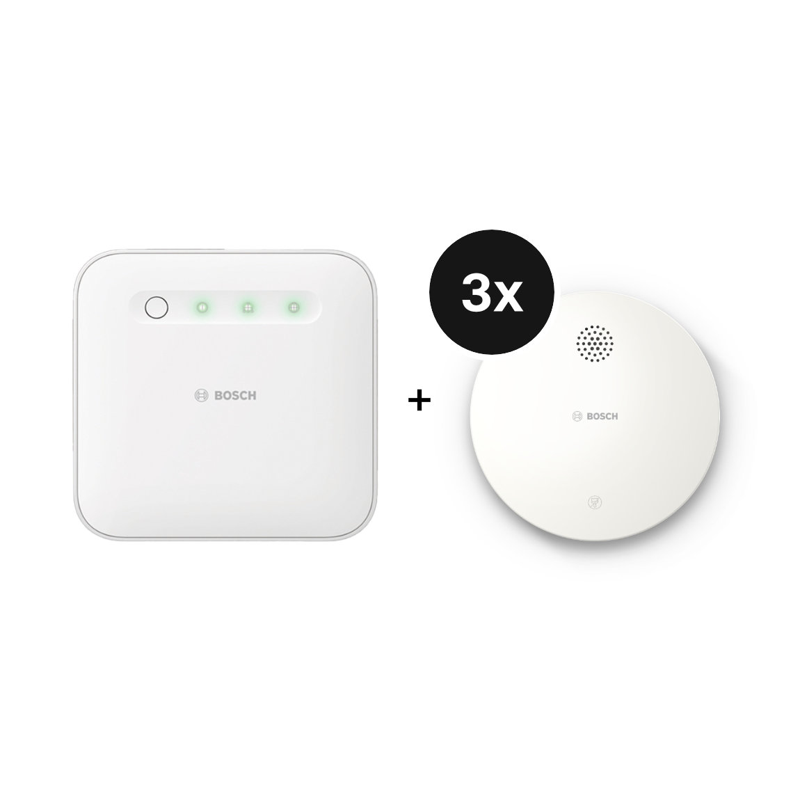 Image of Bosch Smart Home Controller II + Rookmelder II 3-pack