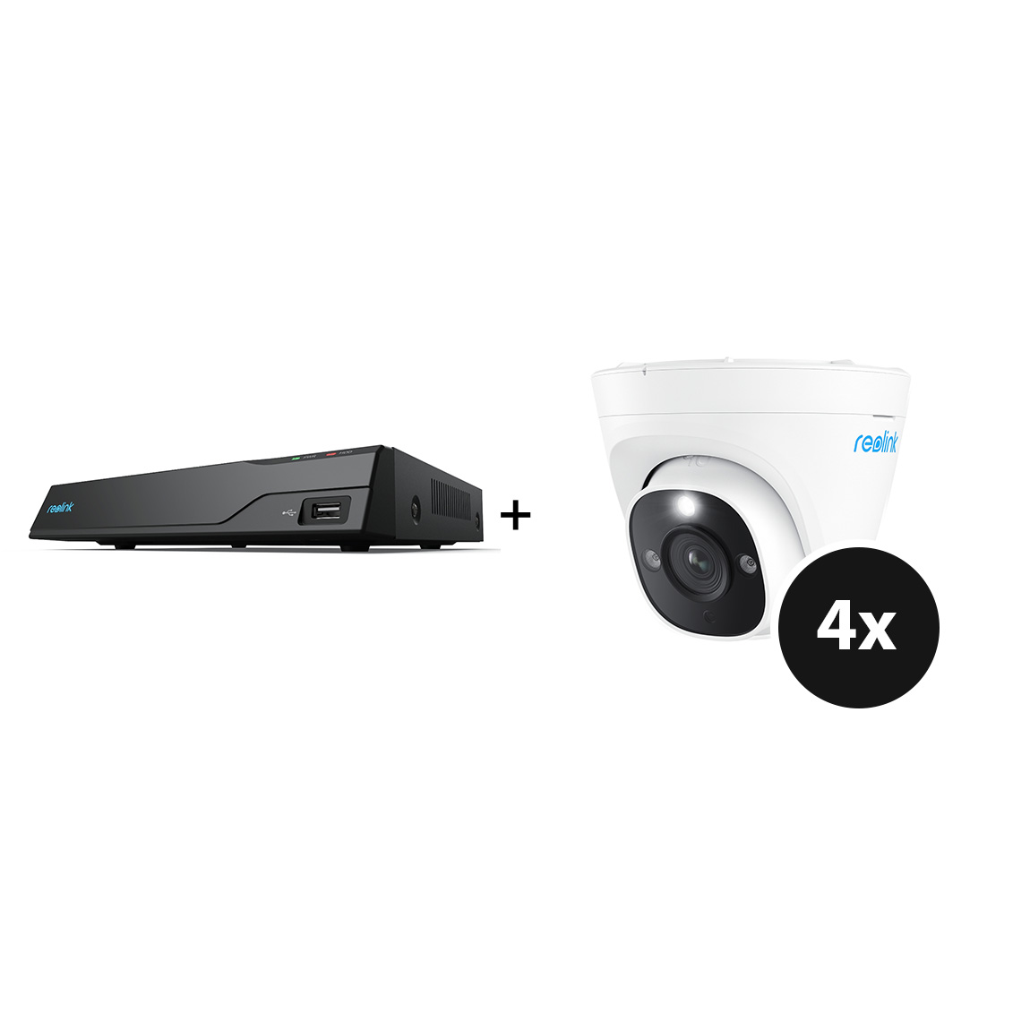 Image of Reolink NVS8 NVR 8-Kanaals PoE + P334 PoE Camera - 4 Pack