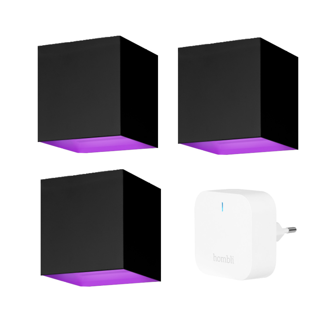 Image of Hombli Smart Wall light 3x + Hombli Bluetooth Bridge