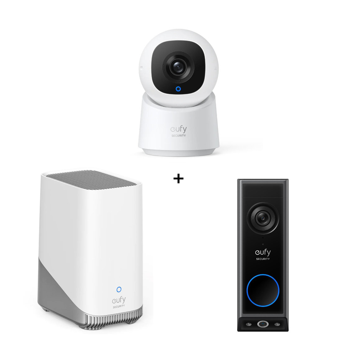 Image of eufy Video Doorbell E340 + Indoor Cam C220 + Homebase 3