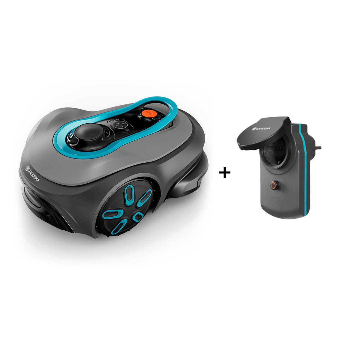 Image of Gardena Robotmaaier smart SILENO free 1.200 m² Set + gratis smart Power Adapter