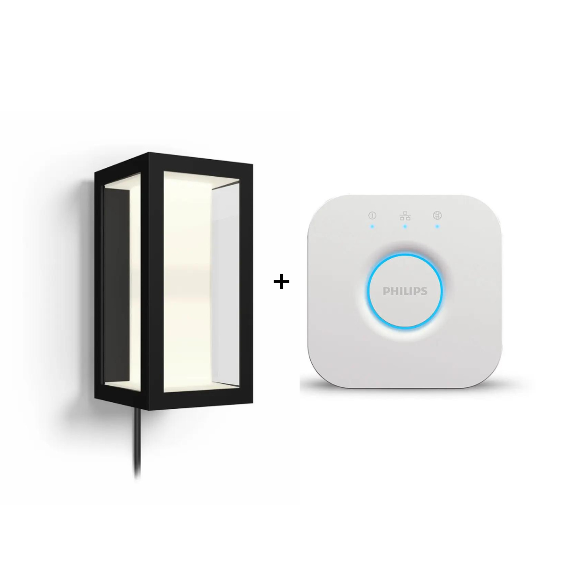 Image of Philips Hue White & Color Ambiance Impress Wandlamp + Bridge