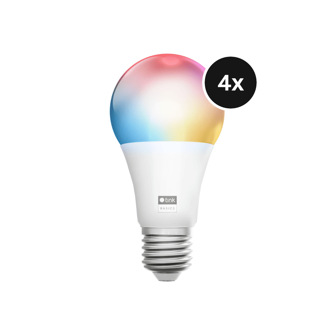 Image of tink Basics White & Color E27 Bulb met Matter - 4-pack