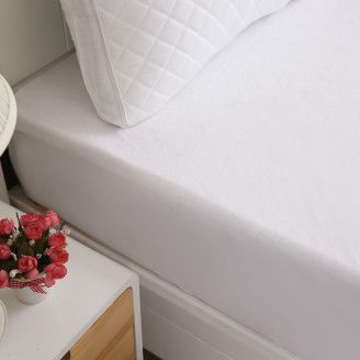 Patjansuojus muotoonommeltu Kotikulta 120 x 200 cm valkoinen