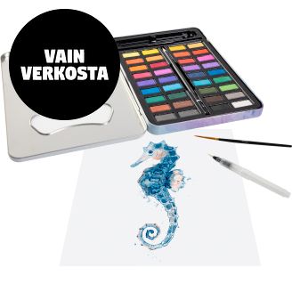 Akvarelliväri 36kpl+tarvikkeet\n