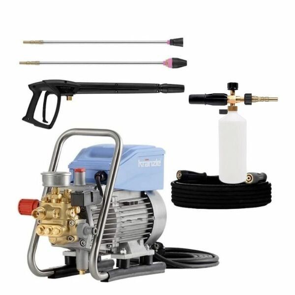 Kränzle 10/122 TS Xtra Painepesuri, pikaliitinmalli (qc) 600080 vaahdottimella