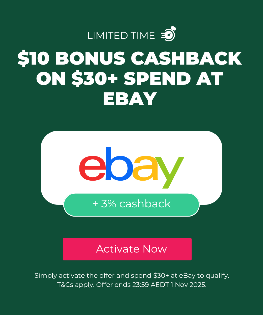Shop eBay and earn cashback