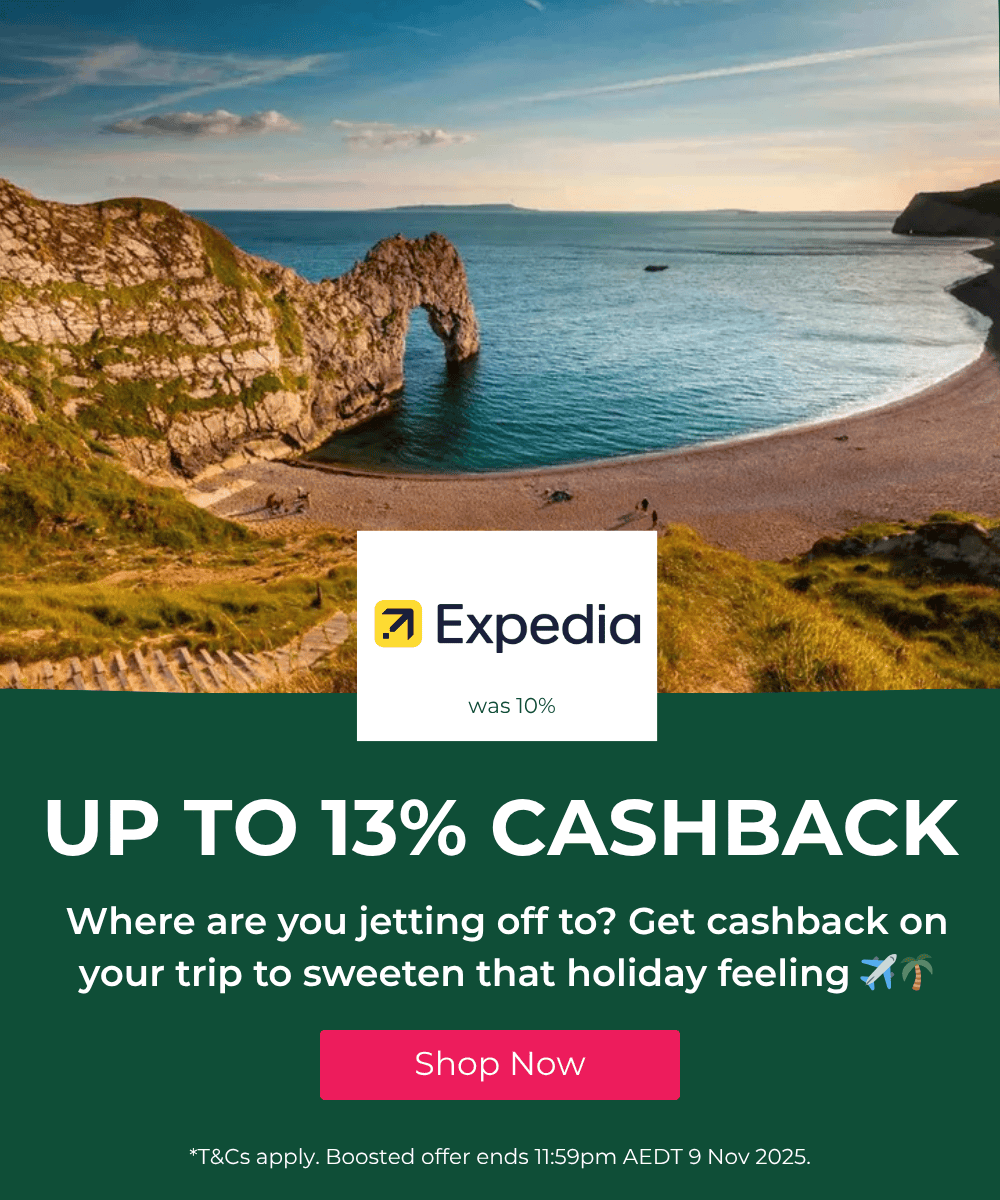 Expedia – Up to 13% Cashback
