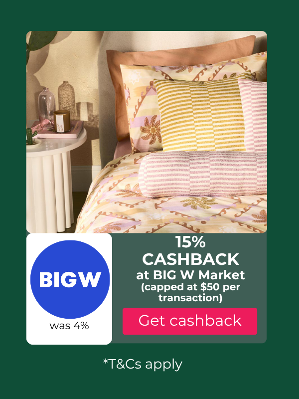 Big W Market cashback at TopCashback Australia