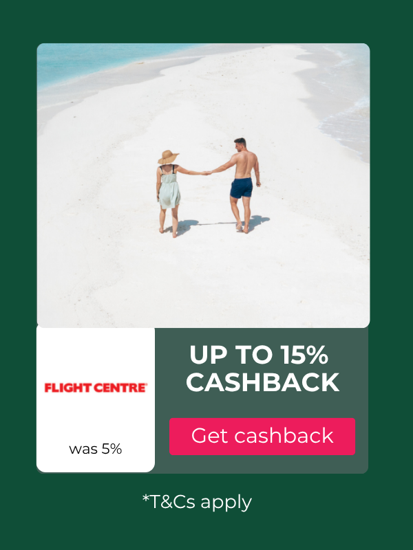Flight Centre cashback at TopCashback Australia
