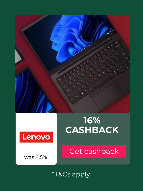 Lenovo cashback at TopCashback Australia